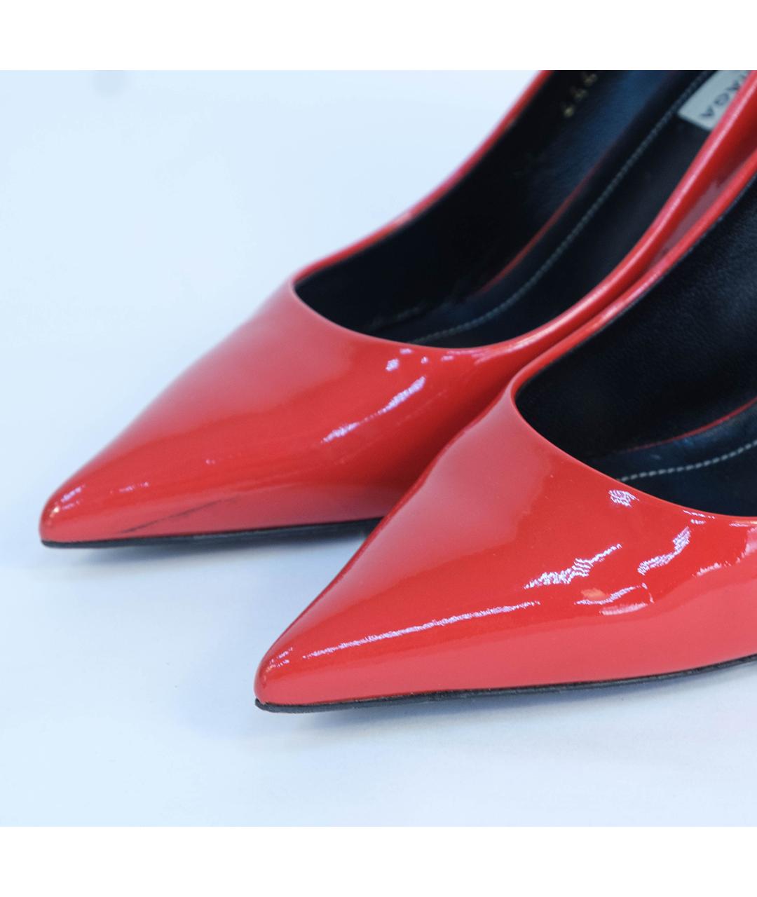 BALENCIAGA Красные туфли из лакированной кожи, фото 4