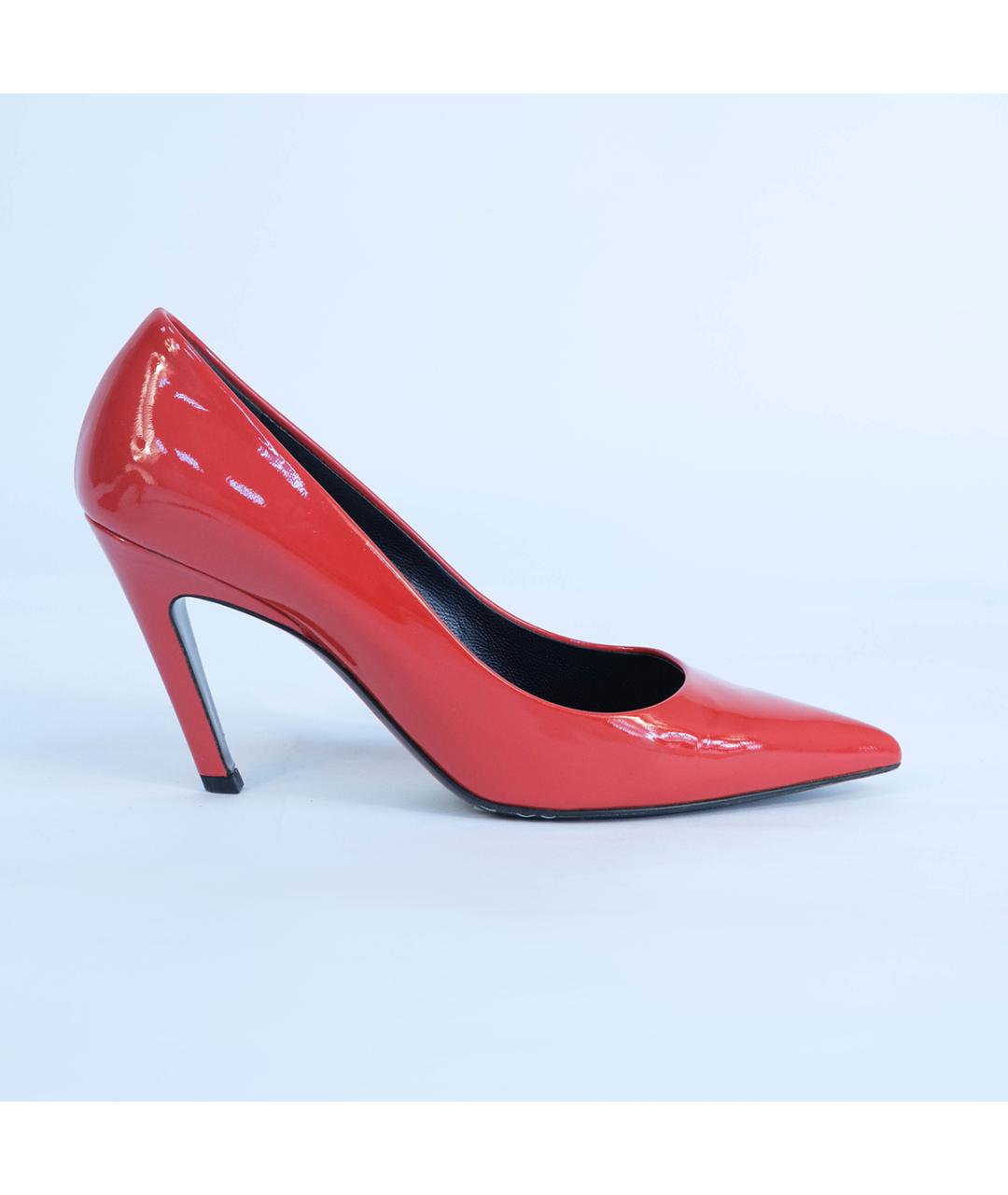 BALENCIAGA Красные туфли из лакированной кожи, фото 2