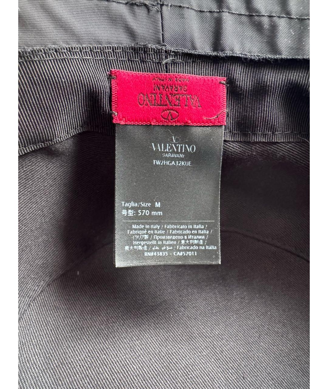 VALENTINO Черная панама, фото 4