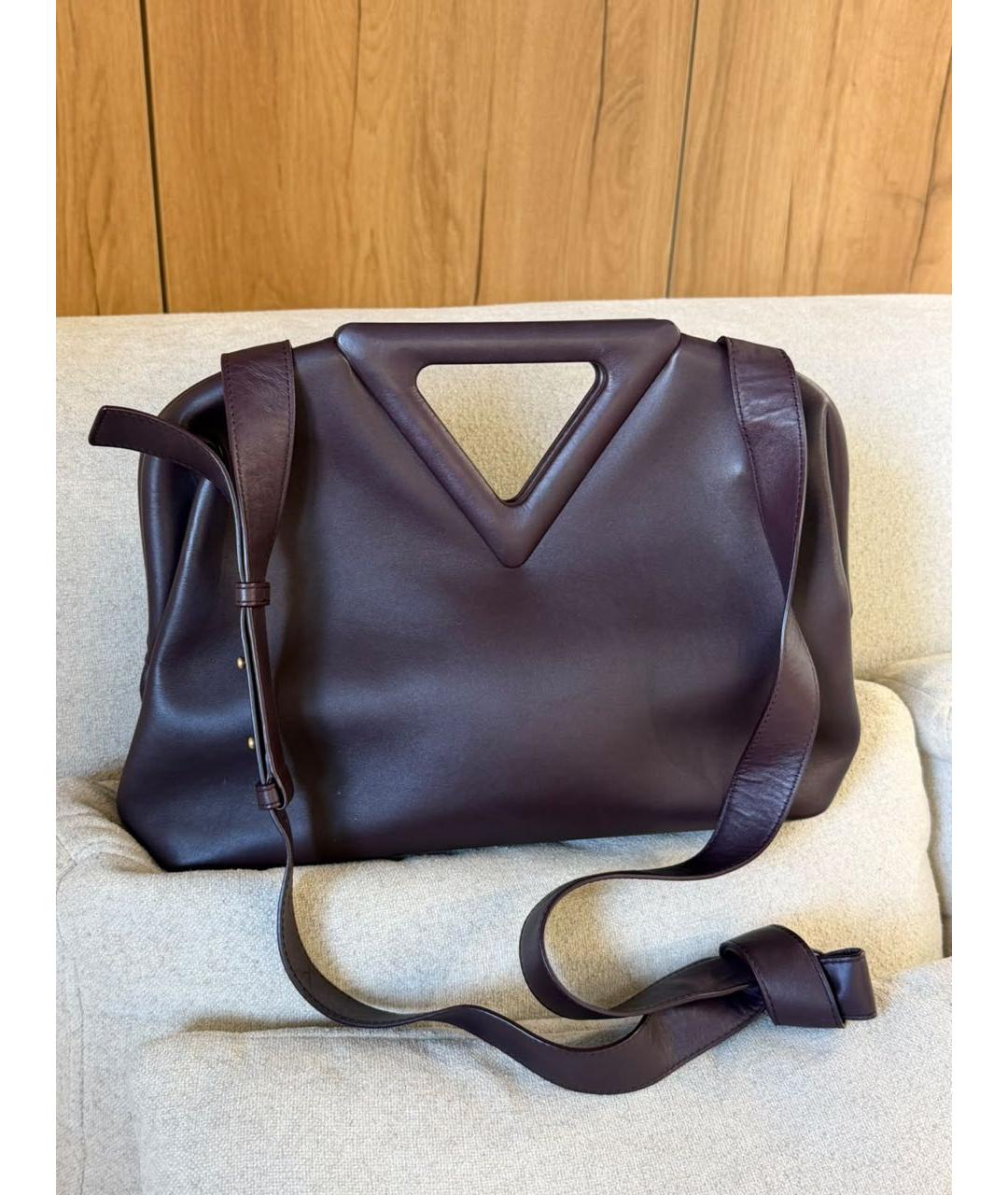 BOTTEGA VENETA Фиолетовая кожаная сумка через плечо, фото 2