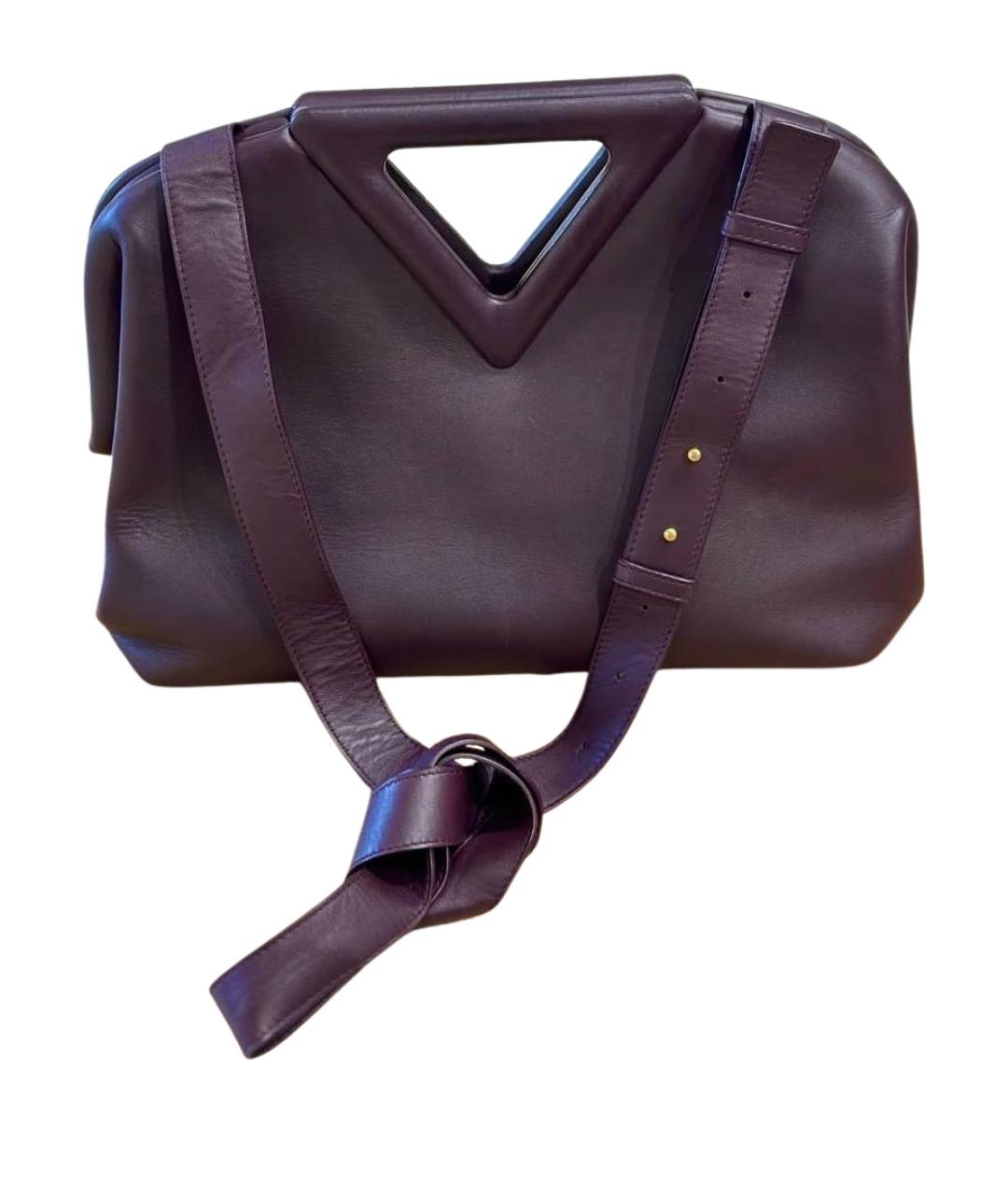 BOTTEGA VENETA Фиолетовая кожаная сумка через плечо, фото 1