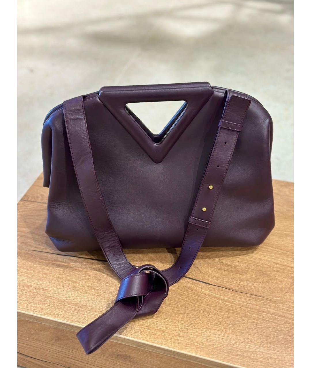 BOTTEGA VENETA Фиолетовая кожаная сумка через плечо, фото 3