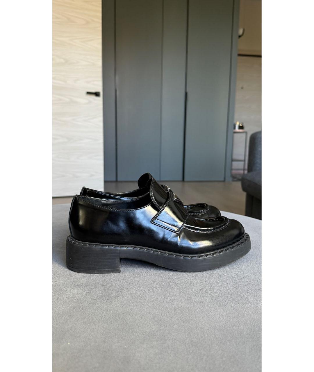 PRADA Черные кожаные лоферы, фото 6