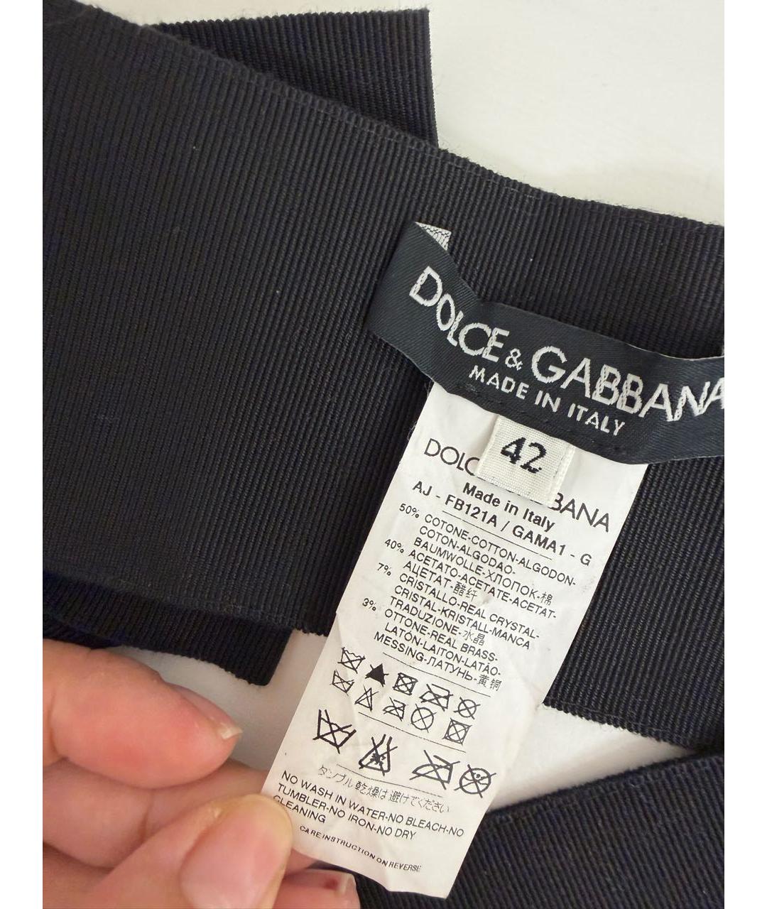 DOLCE&GABBANA Черный ремень, фото 3