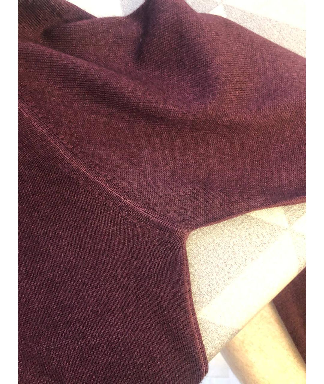 ETRO Бордовый шерстяной джемпер / свитер, фото 6
