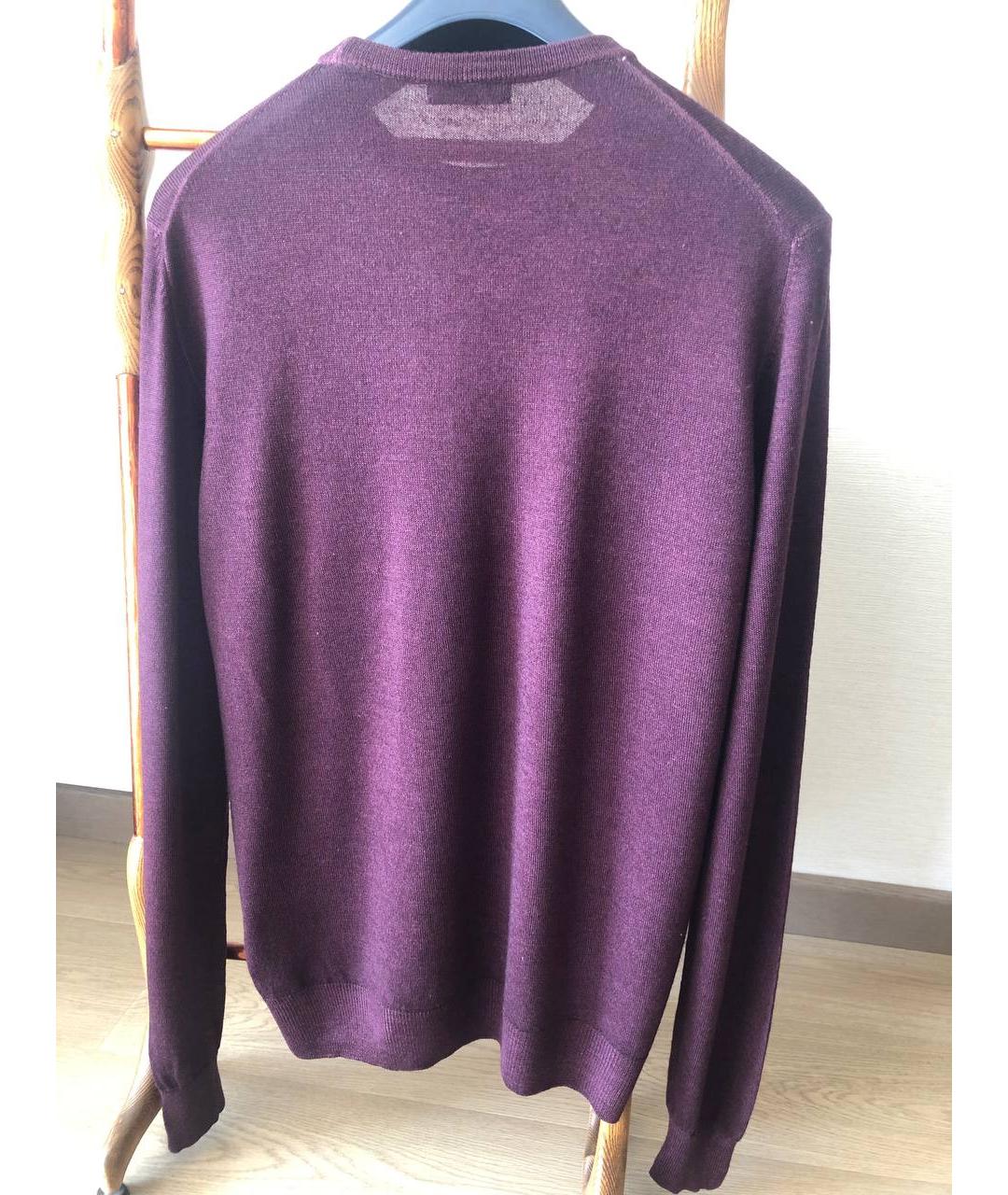 ETRO Бордовый шерстяной джемпер / свитер, фото 2