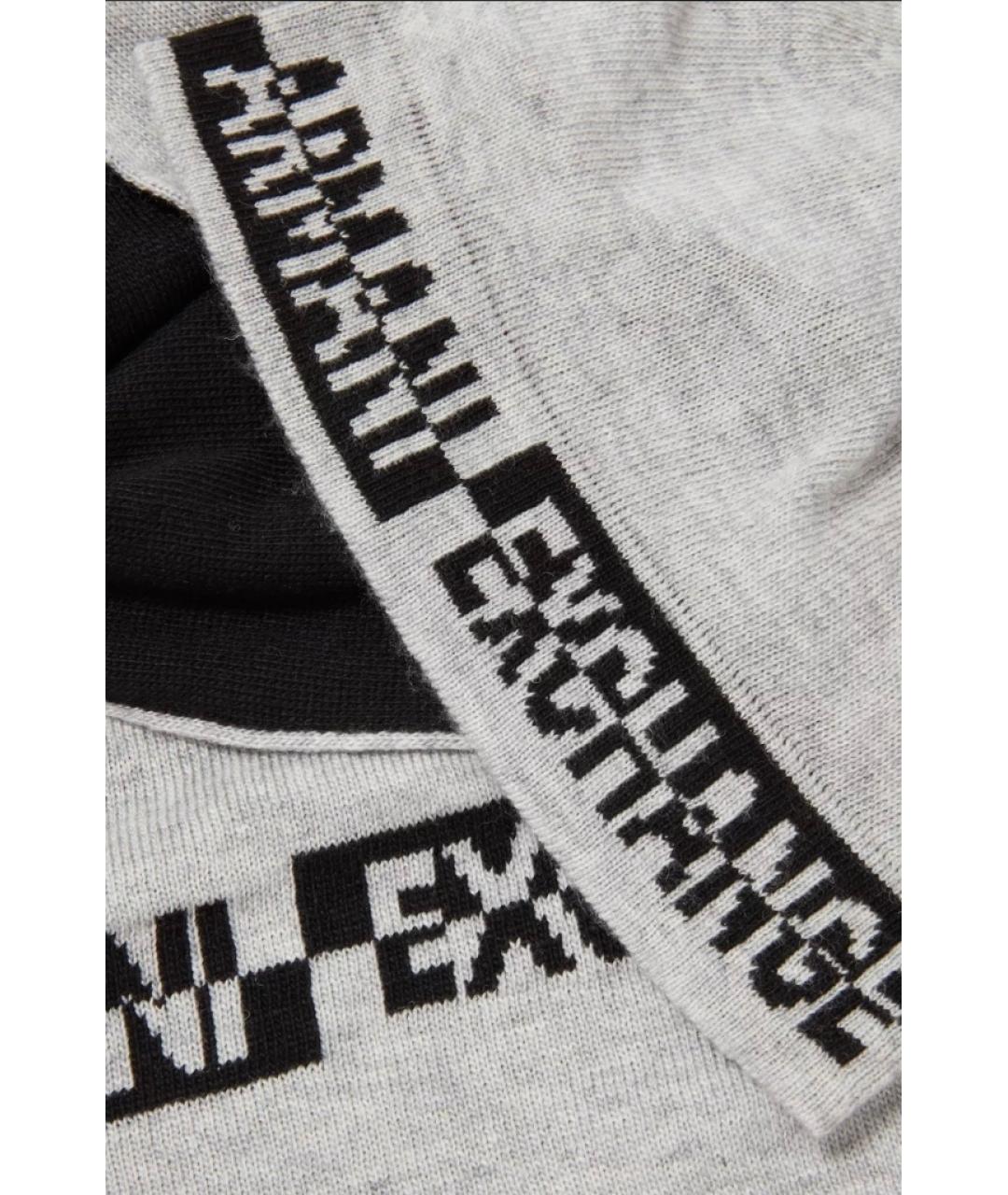 ARMANI EXCHANGE Серая шерстяная шапка, фото 2