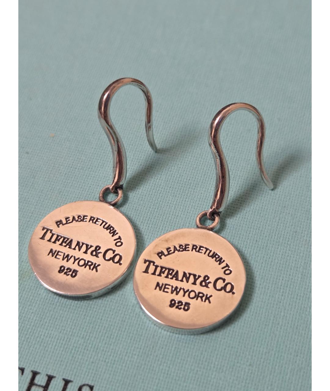 TIFFANY&CO Серебряные серебряные серьги, фото 4