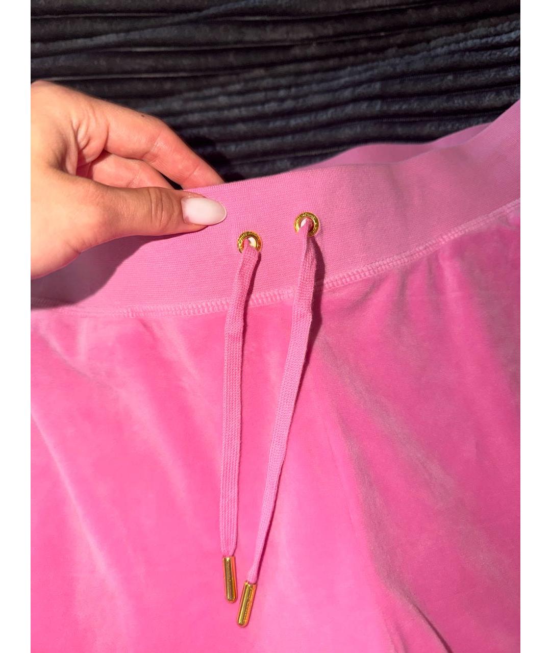 JUICY COUTURE Розовый велюровый спортивные костюмы, фото 7