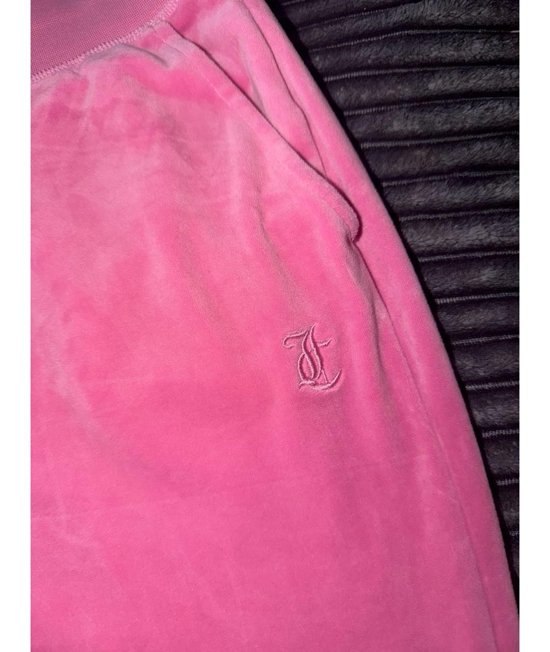 JUICY COUTURE Розовый велюровый спортивные костюмы, фото 8