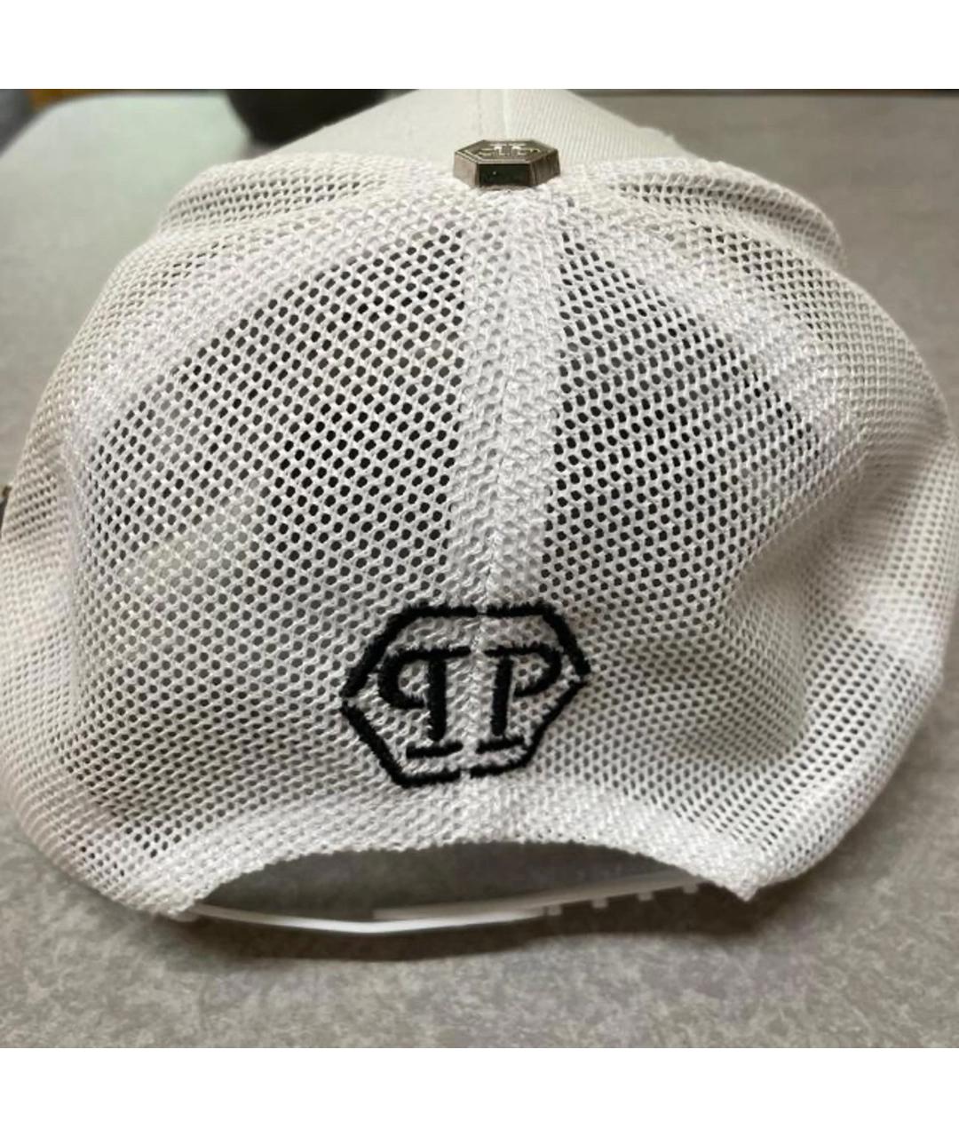 PHILIPP PLEIN Белая хлопковая кепка/бейсболка, фото 3