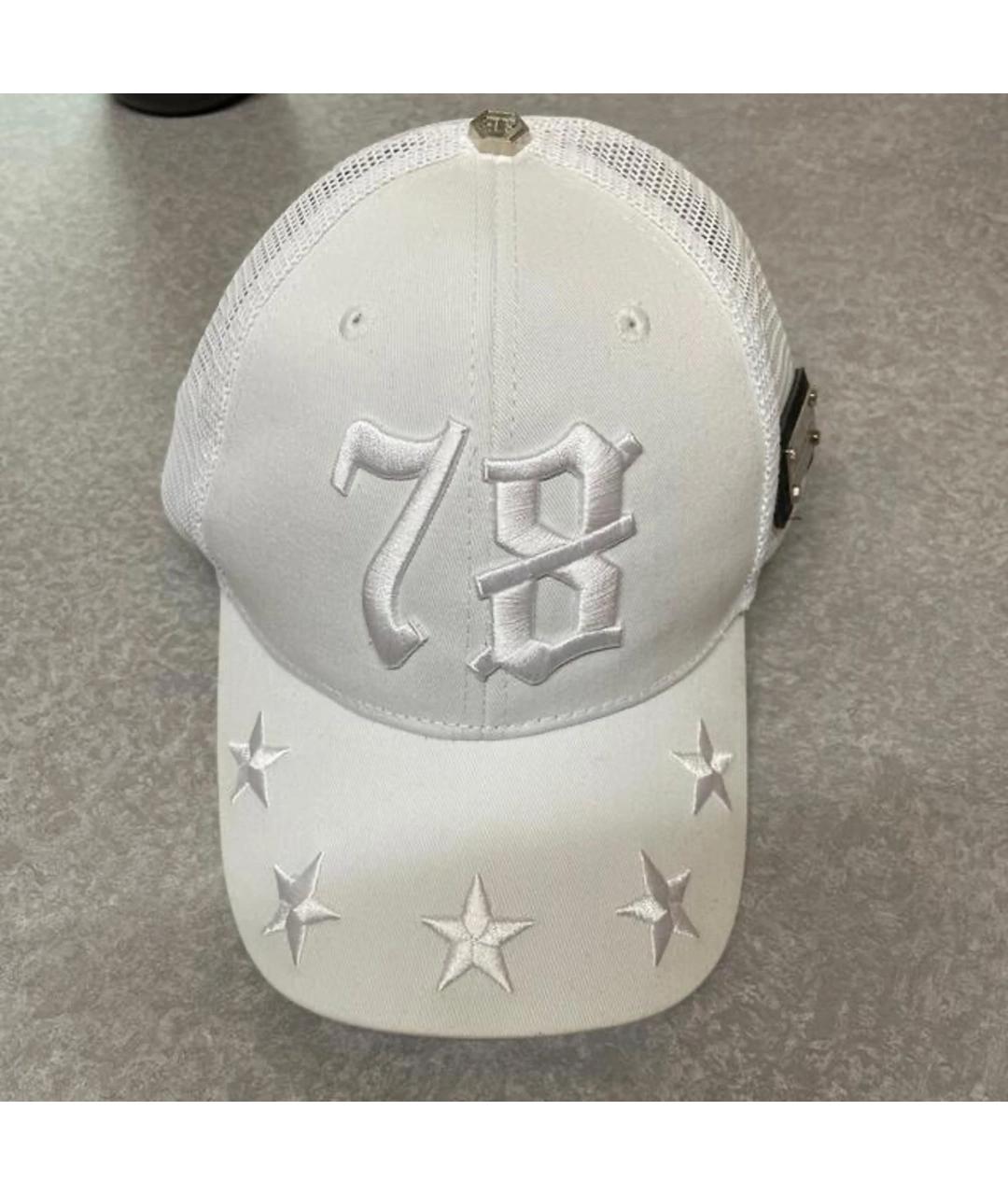 PHILIPP PLEIN Белая хлопковая кепка/бейсболка, фото 5