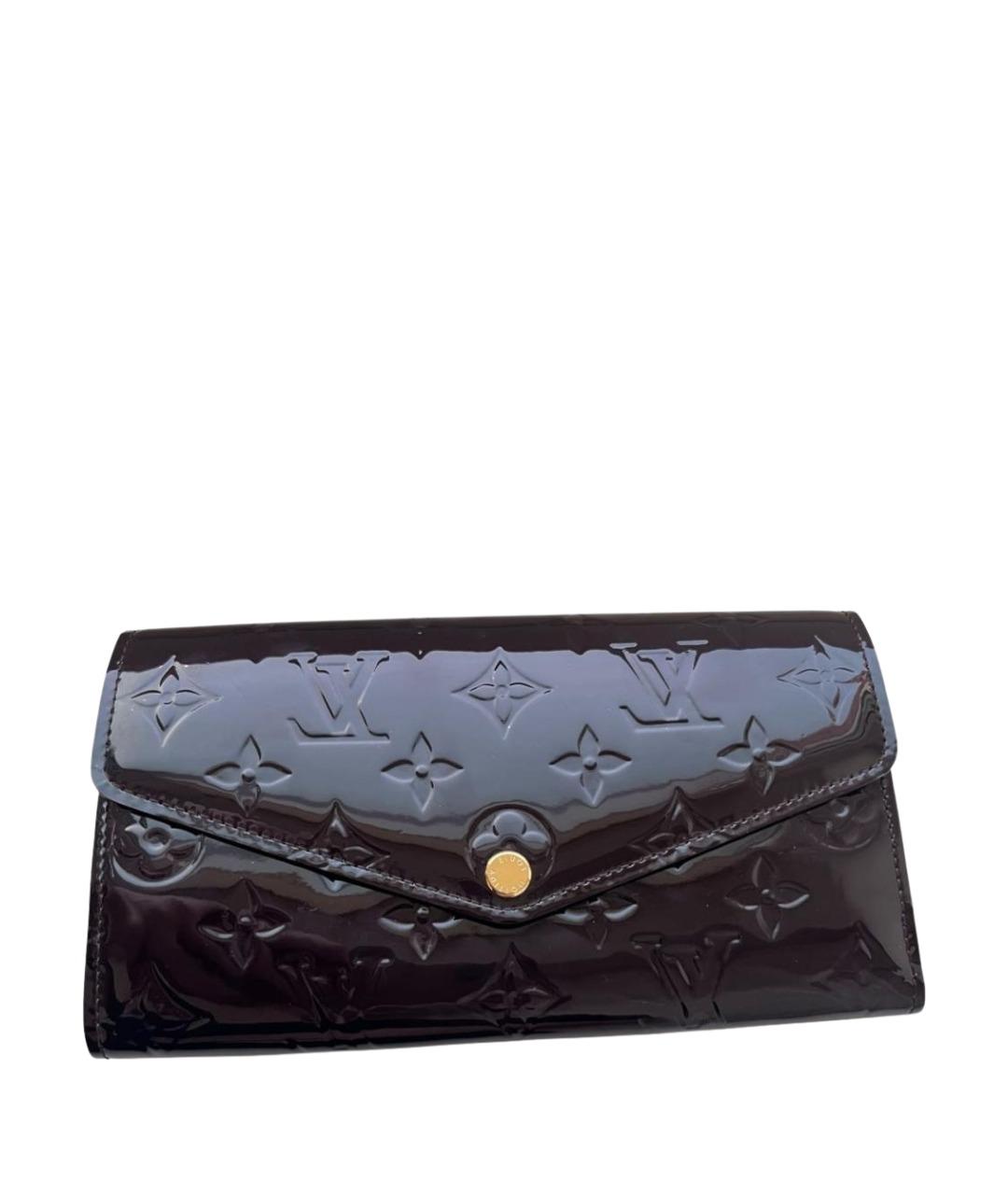 LOUIS VUITTON Фиолетовый кошелек из лакированной кожи, фото 1