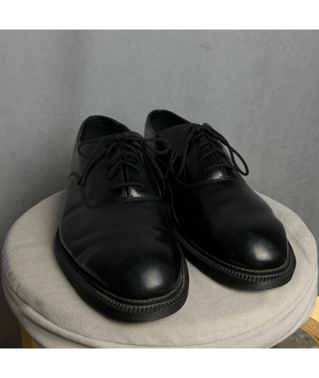 DR. MARTENS Черные кожаные эспадрильи, фото 2