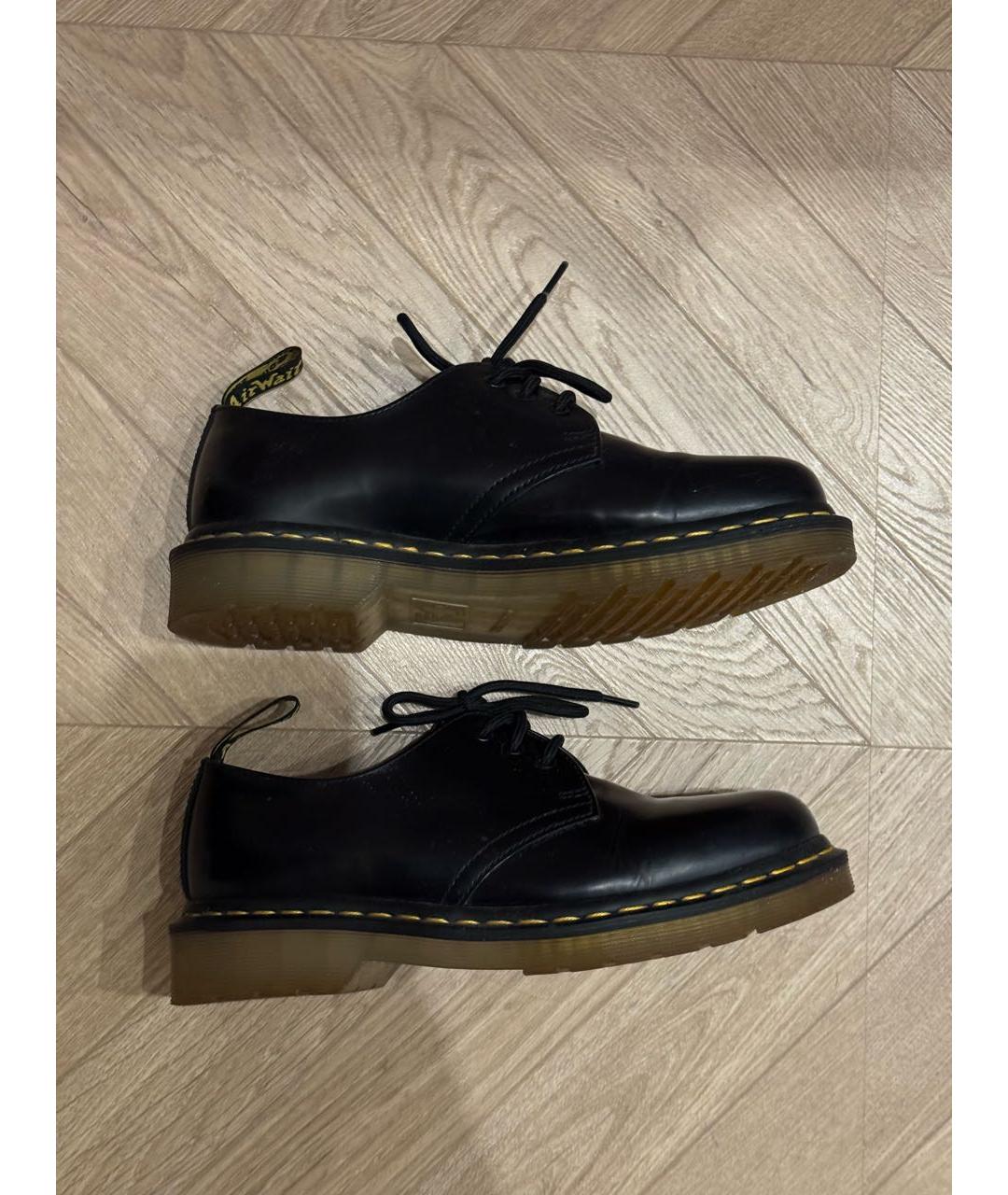 DR. MARTENS Черные кожаные брогги и оксфорды, фото 5