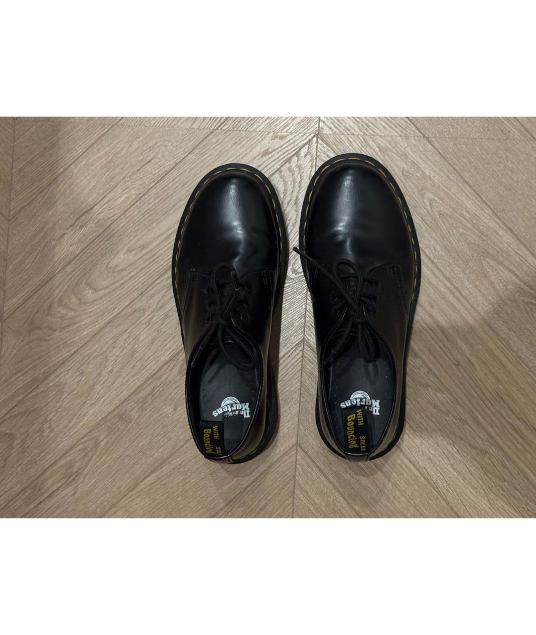 DR. MARTENS Черные кожаные брогги и оксфорды, фото 3