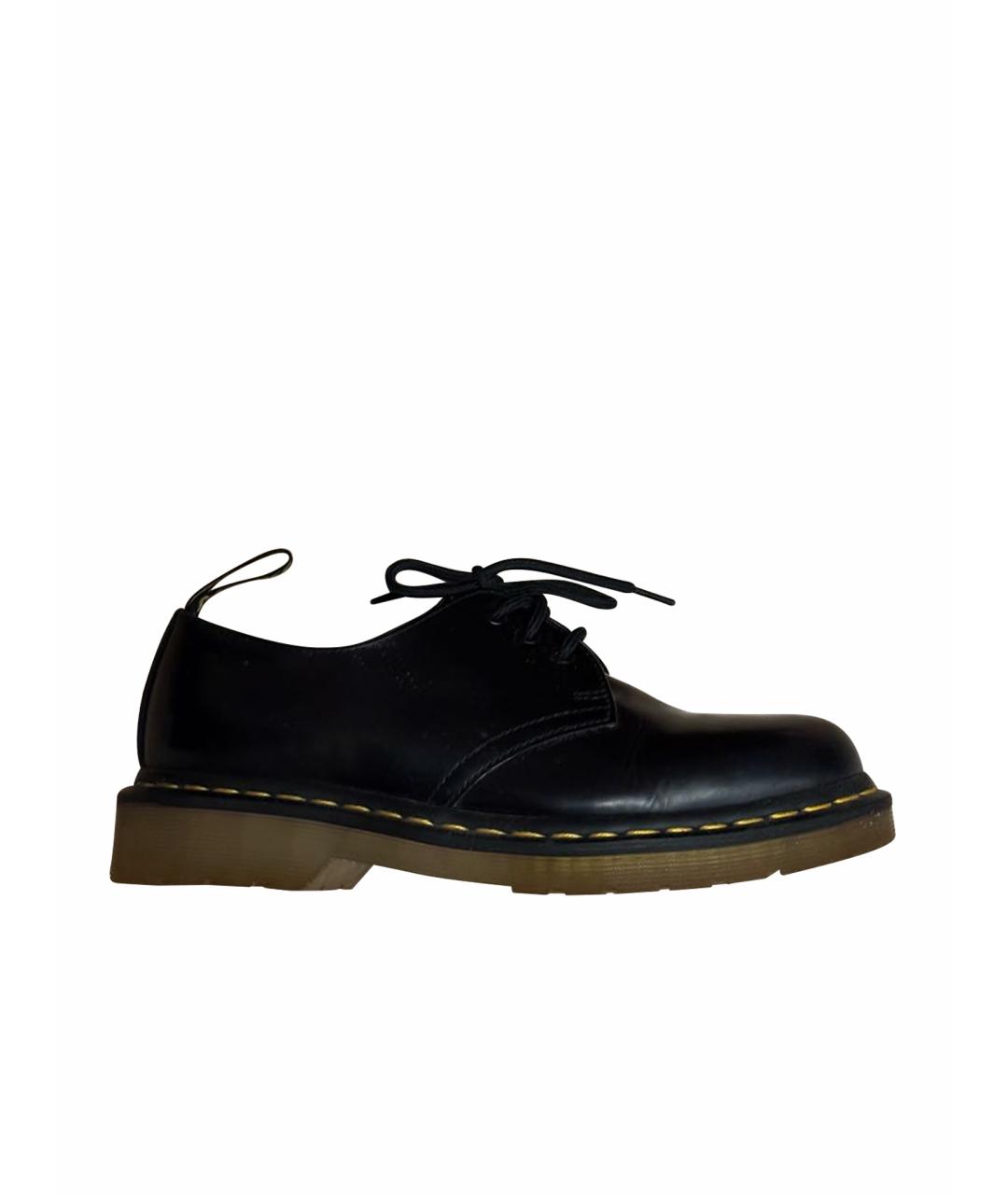 DR. MARTENS Черные кожаные брогги и оксфорды, фото 1