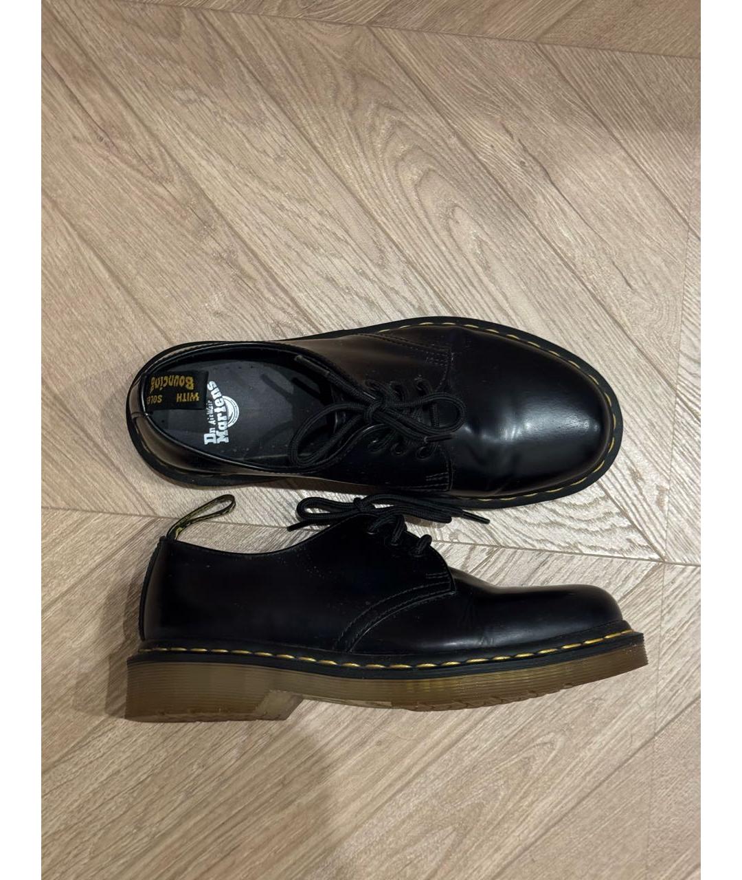 DR. MARTENS Черные кожаные брогги и оксфорды, фото 4