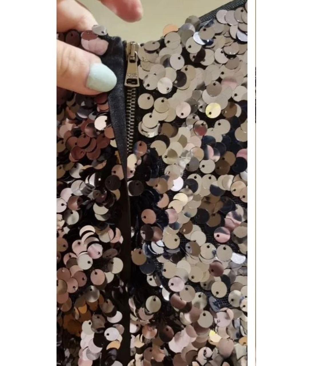 DOLCE&GABBANA Мульти полиэстеровое коктейльное платье, фото 4