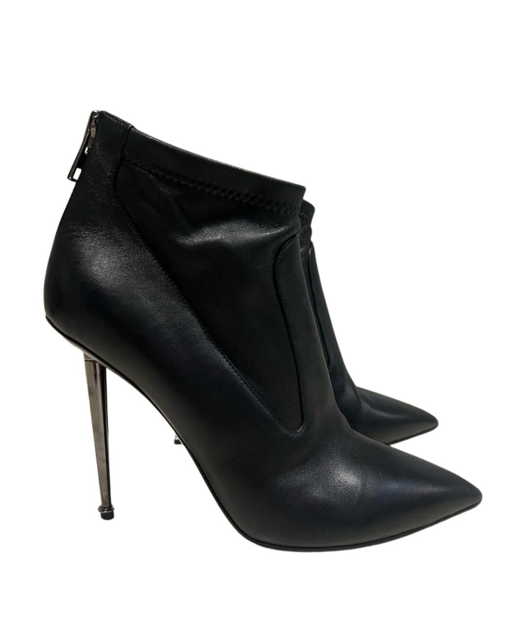 TOM FORD Черные кожаные ботильоны, фото 1