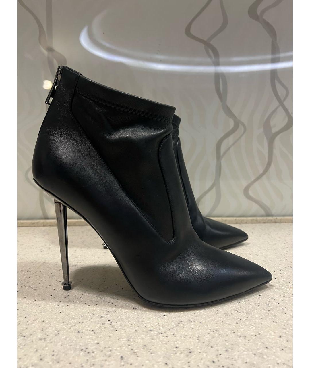 TOM FORD Черные кожаные ботильоны, фото 9