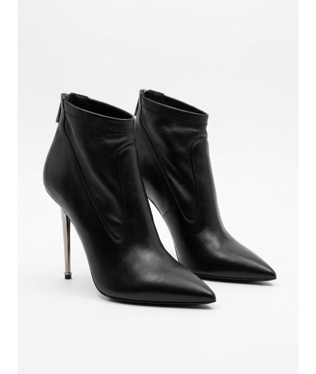 TOM FORD Черные кожаные ботильоны, фото 2