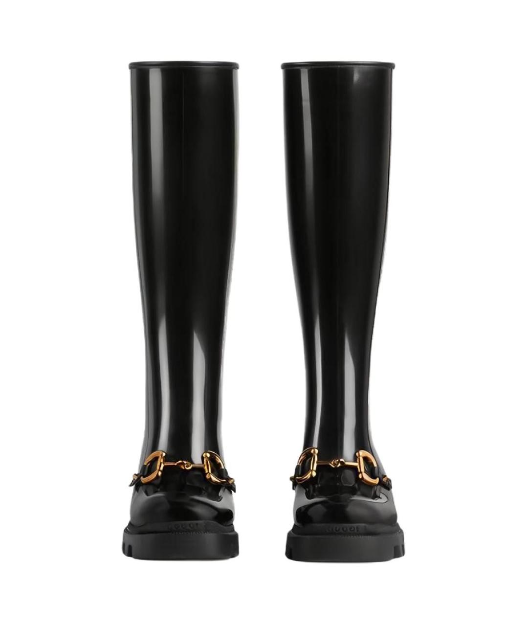 GUCCI Черные резиновые сапоги, фото 4