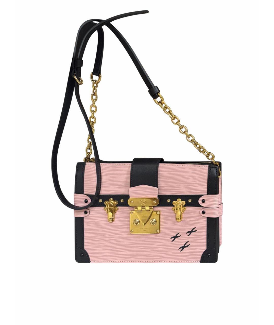 LOUIS VUITTON Розовая кожаная сумка через плечо, фото 1