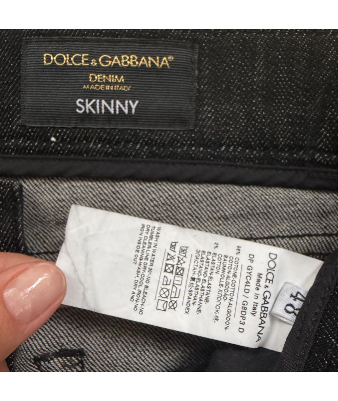 DOLCE&GABBANA Хлопковые джинсы скинни, фото 5