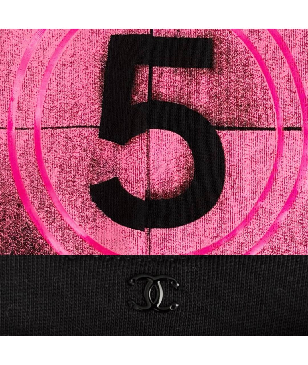 CHANEL Черная хлопковая майка, фото 3