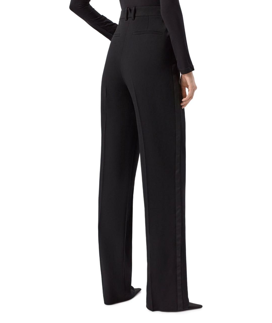 SAINT LAURENT Черные шерстяные брюки широкие, фото 7