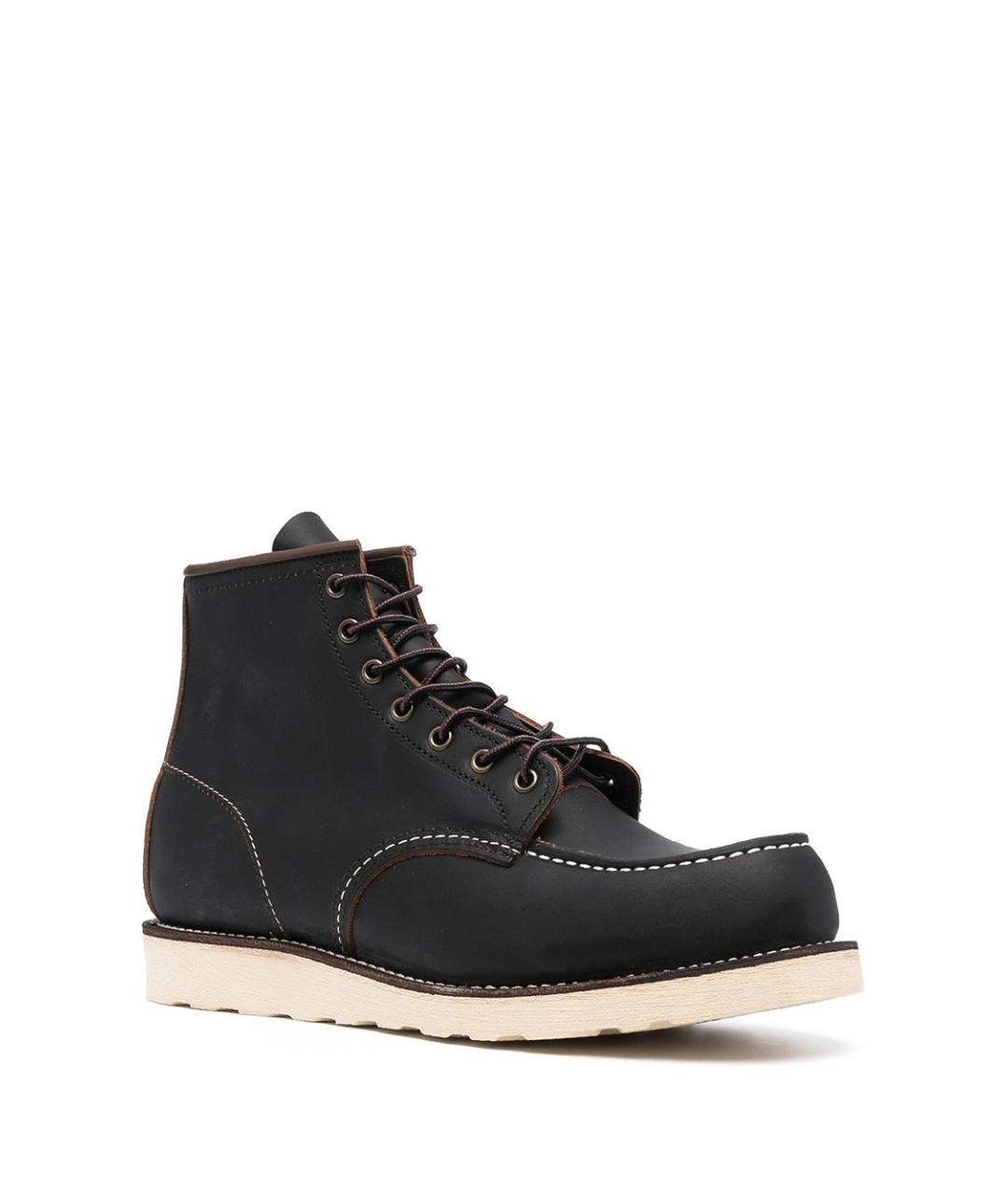 RED WING Черные кожаные высокие ботинки, фото 2