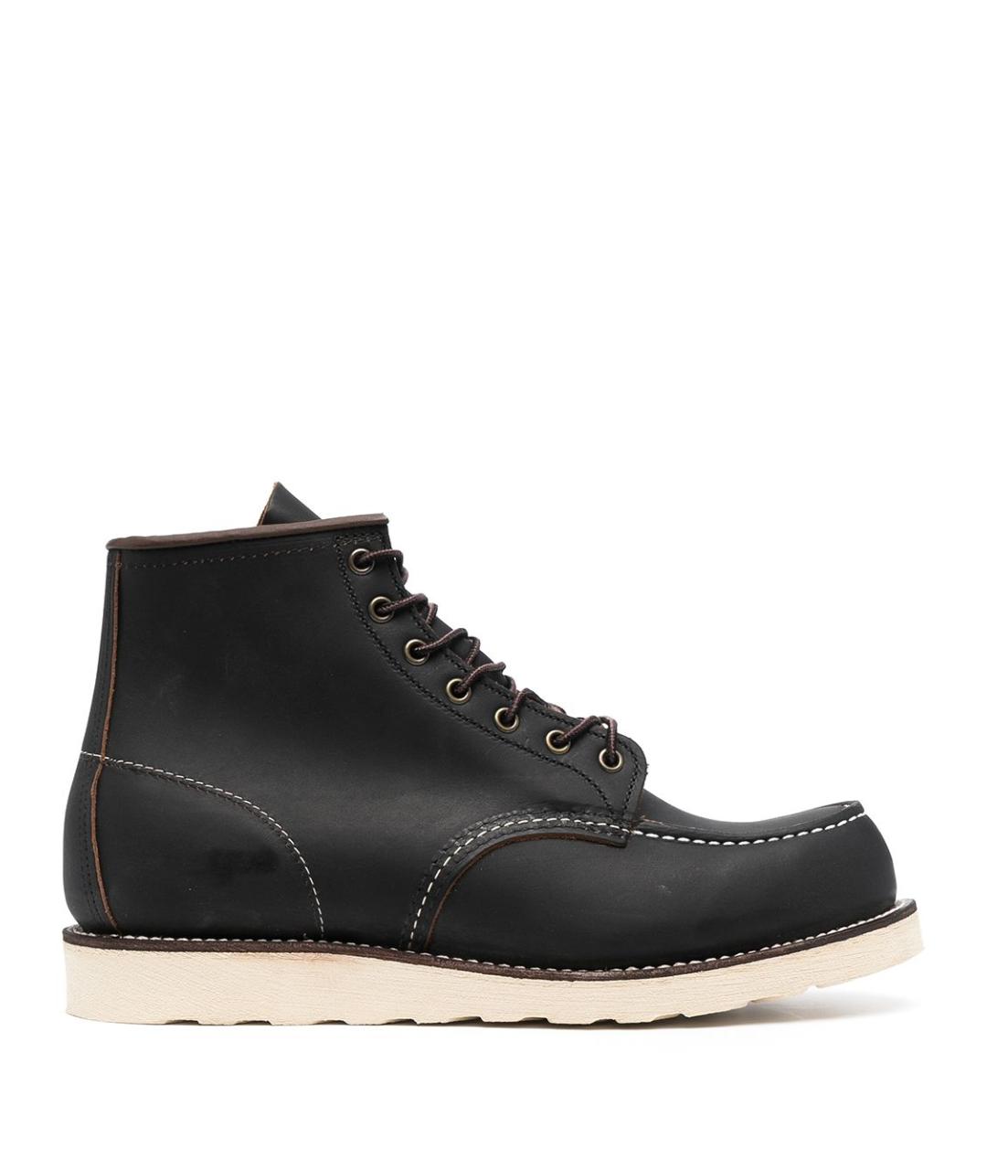 RED WING Черные кожаные высокие ботинки, фото 1