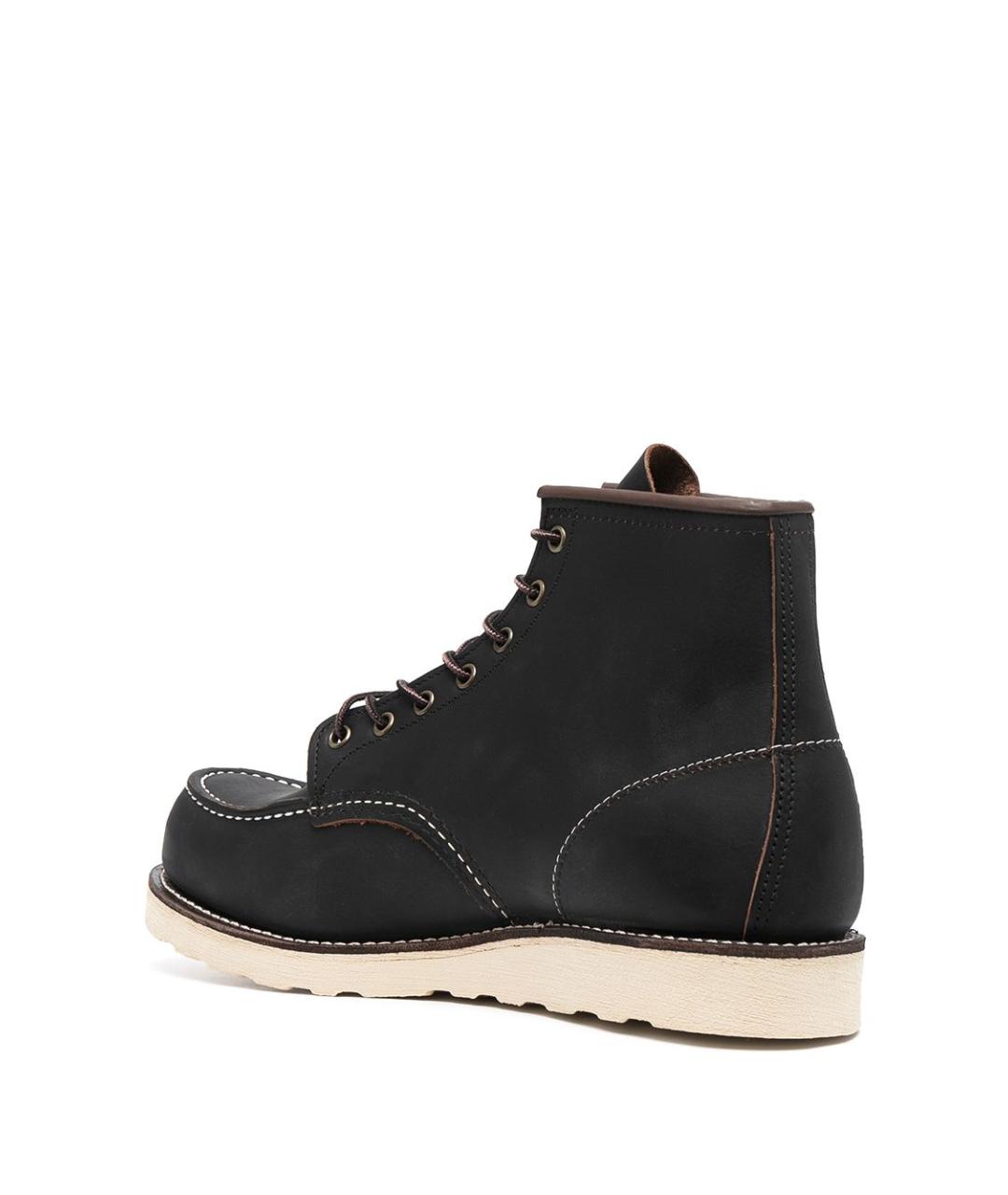 RED WING Черные кожаные высокие ботинки, фото 3