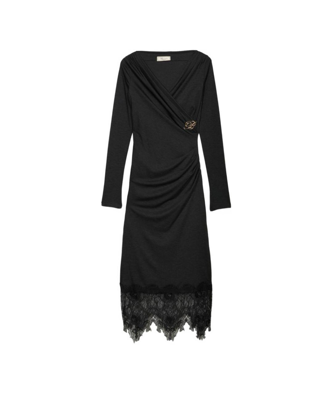BLUMARINE Серое вискозное повседневное платье, фото 1