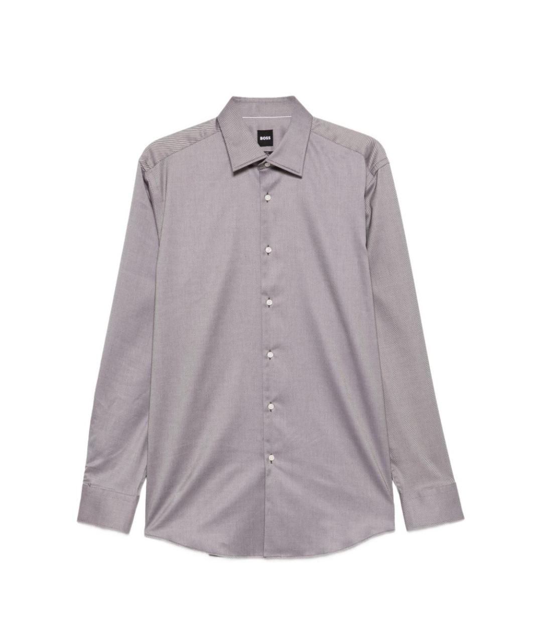 HUGO BOSS Бежевая хлопковая классическая рубашка, фото 1