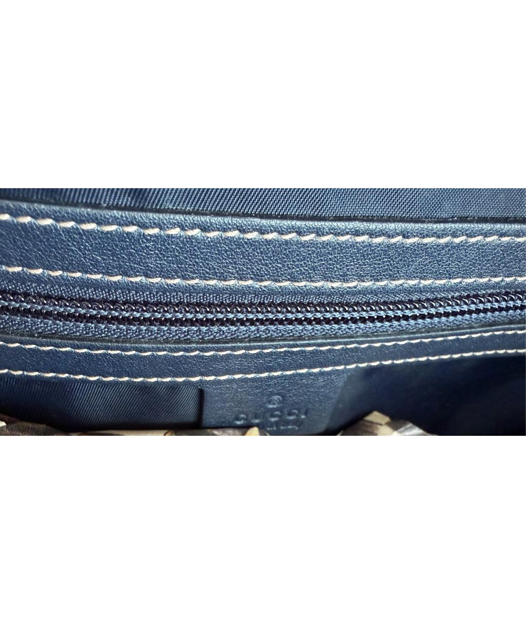 GUCCI Коричневая кожаная дорожная/спортивная сумка, фото 7