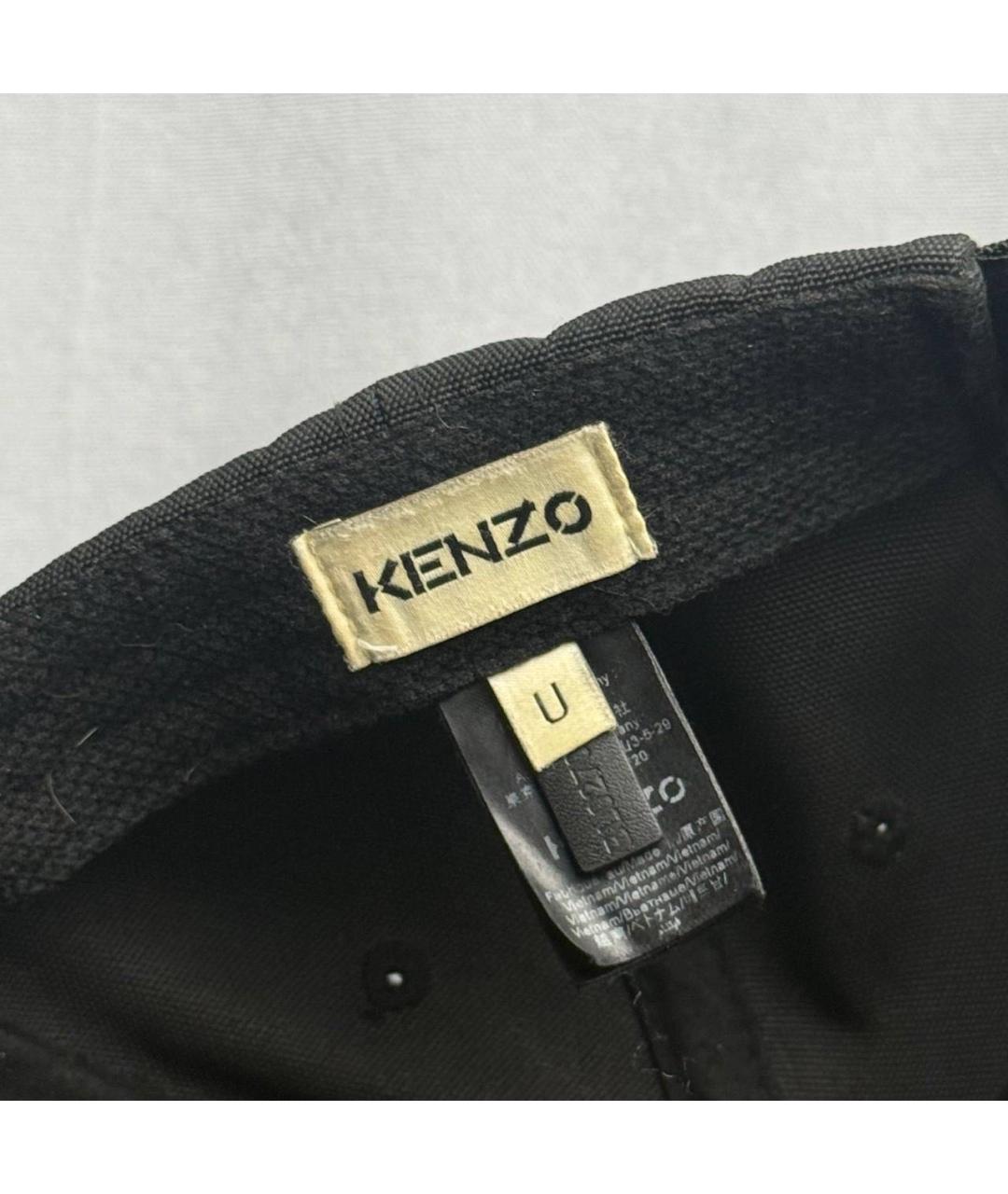 KENZO Черная хлопковая кепка/бейсболка, фото 5