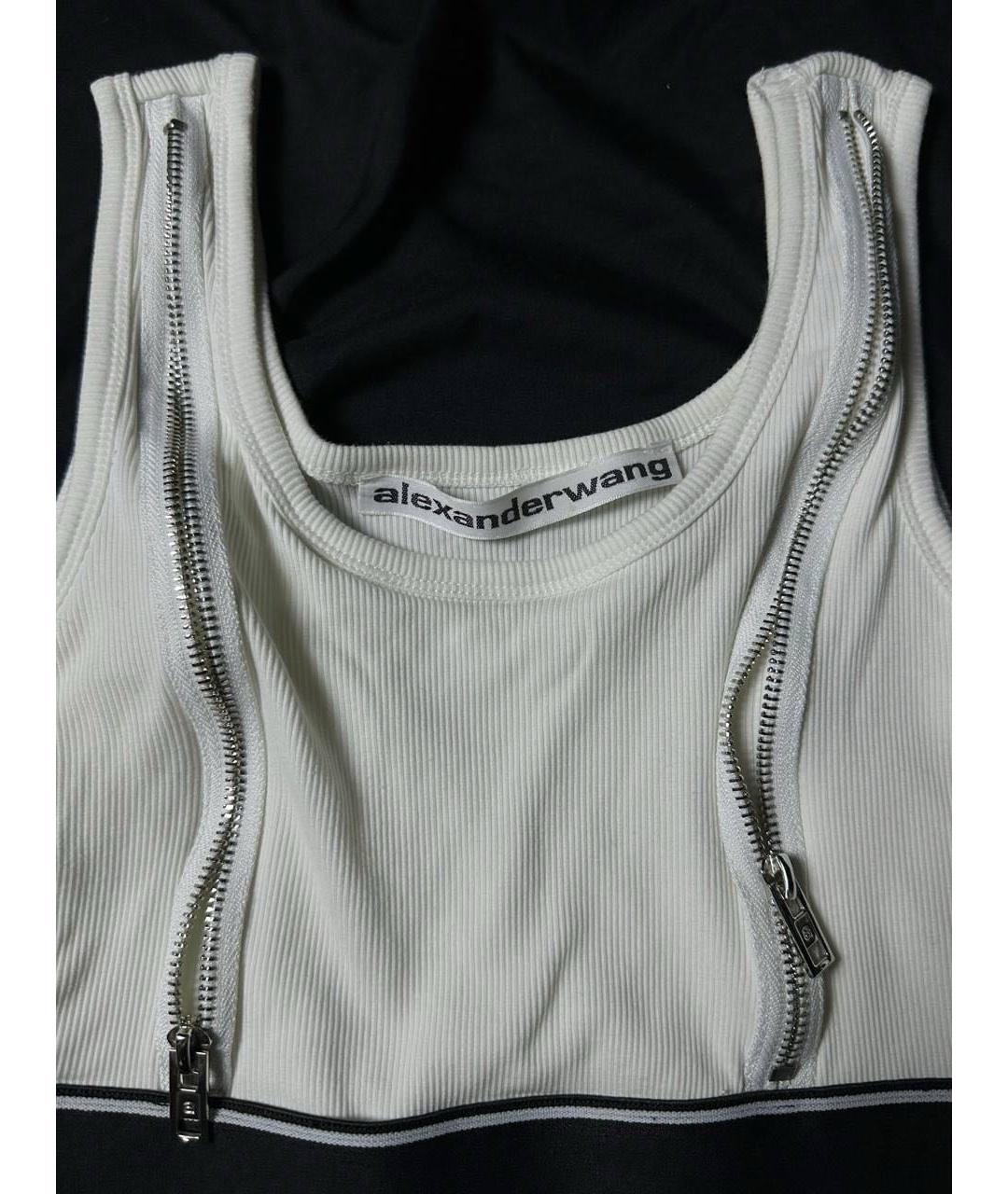ALEXANDER WANG Белая хлопковая майка, фото 3