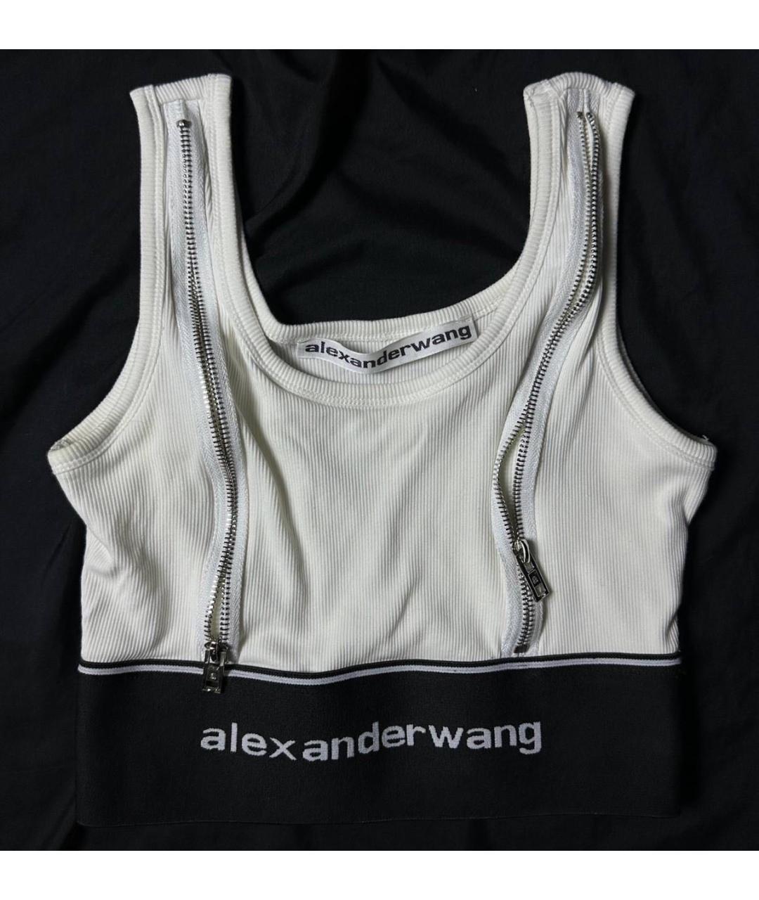 ALEXANDER WANG Белая хлопковая майка, фото 2