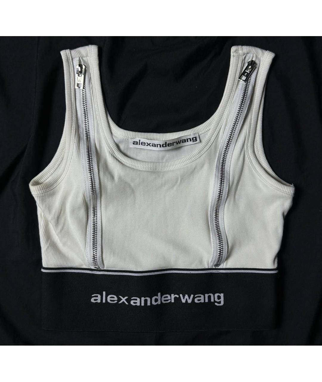 ALEXANDER WANG Белая хлопковая майка, фото 6