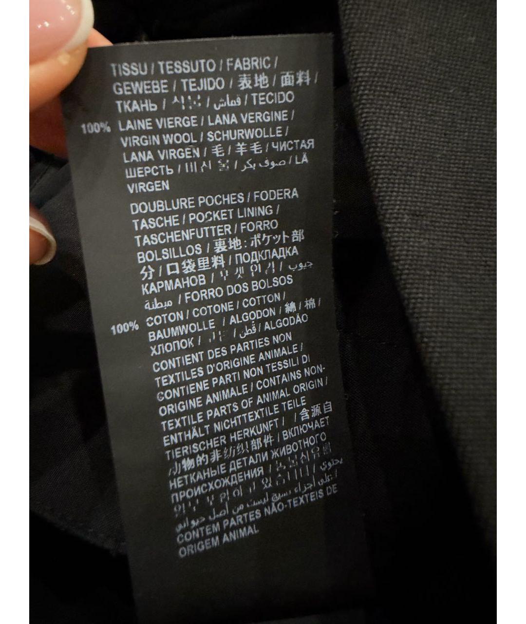 SAINT LAURENT Черные шерстяные брюки узкие, фото 7