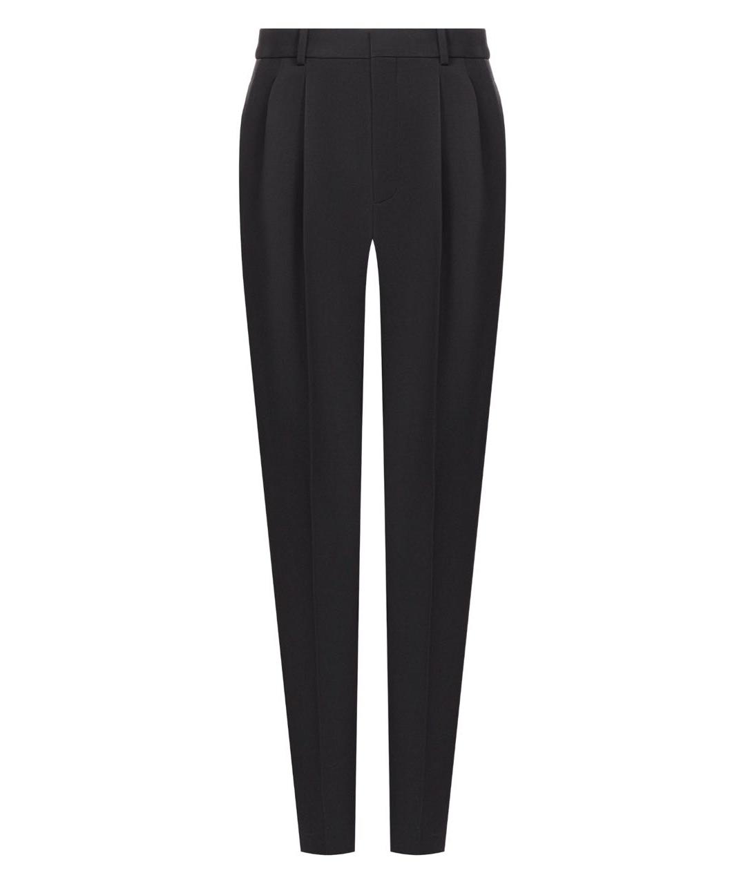 SAINT LAURENT Черные шерстяные брюки узкие, фото 9