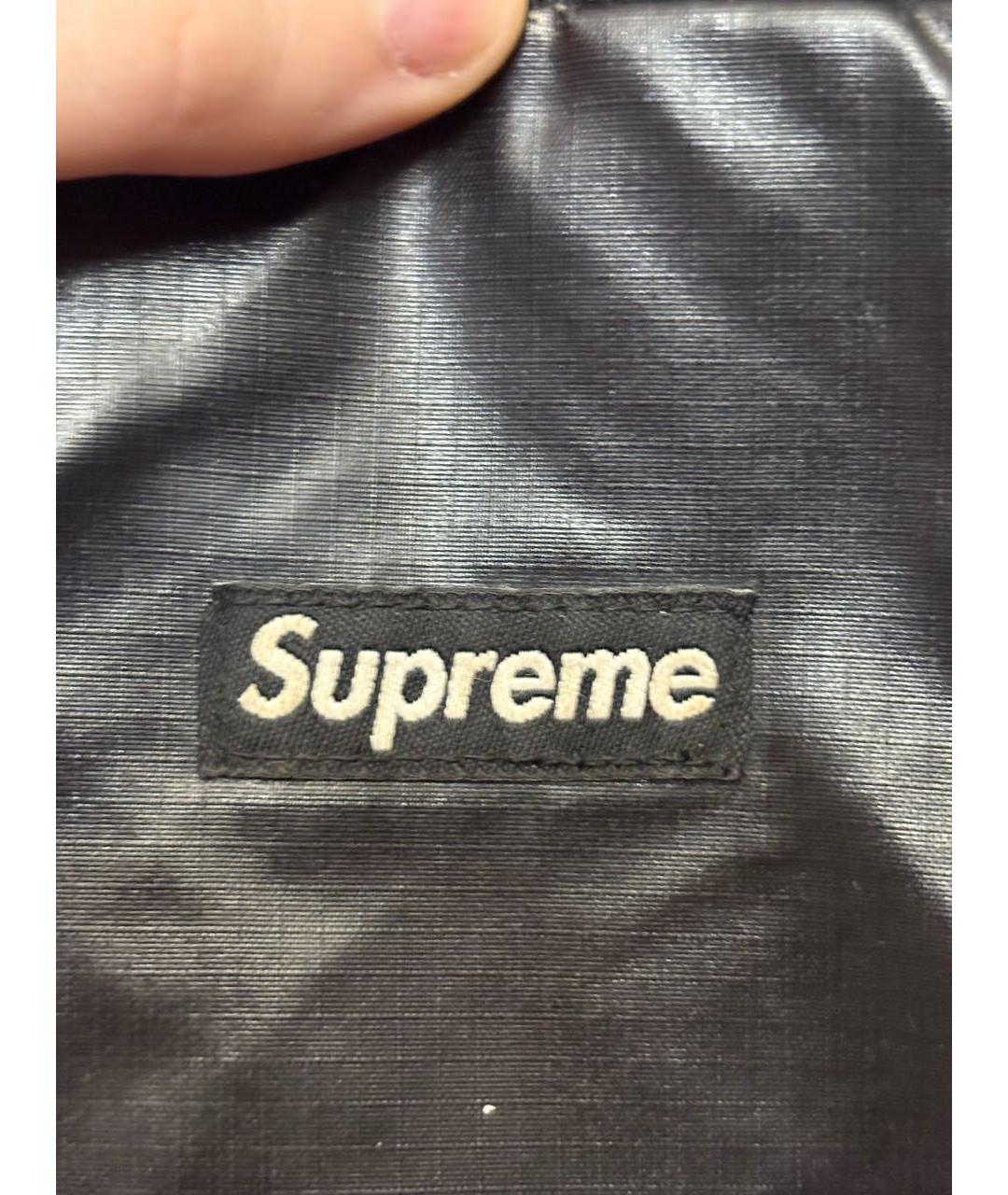 SUPREME Черная сумка на плечо, фото 5