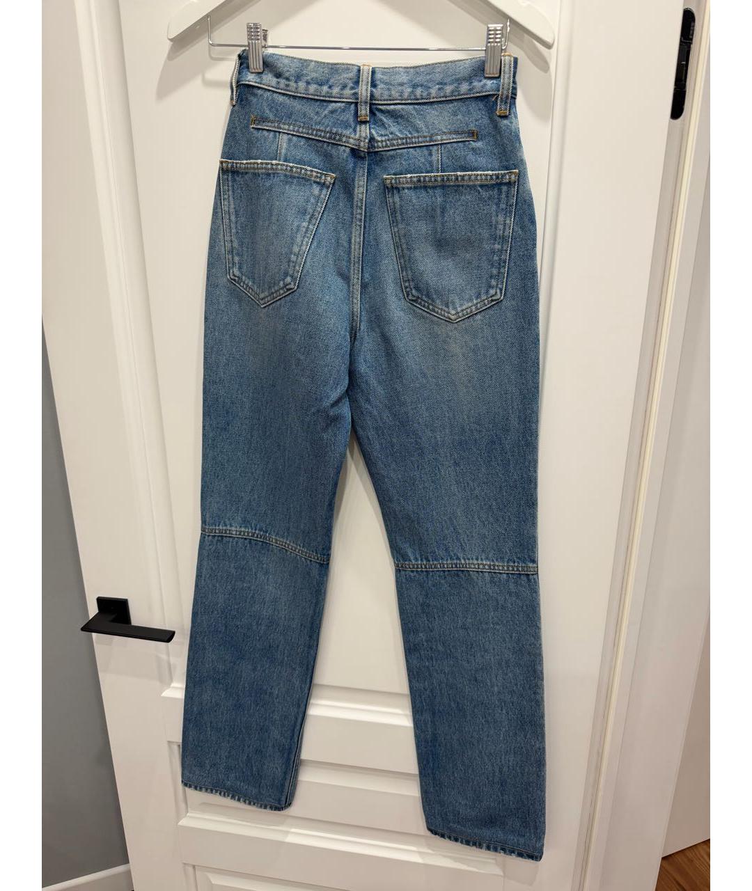 JACQUEMUS Синие хлопковые прямые джинсы, фото 6