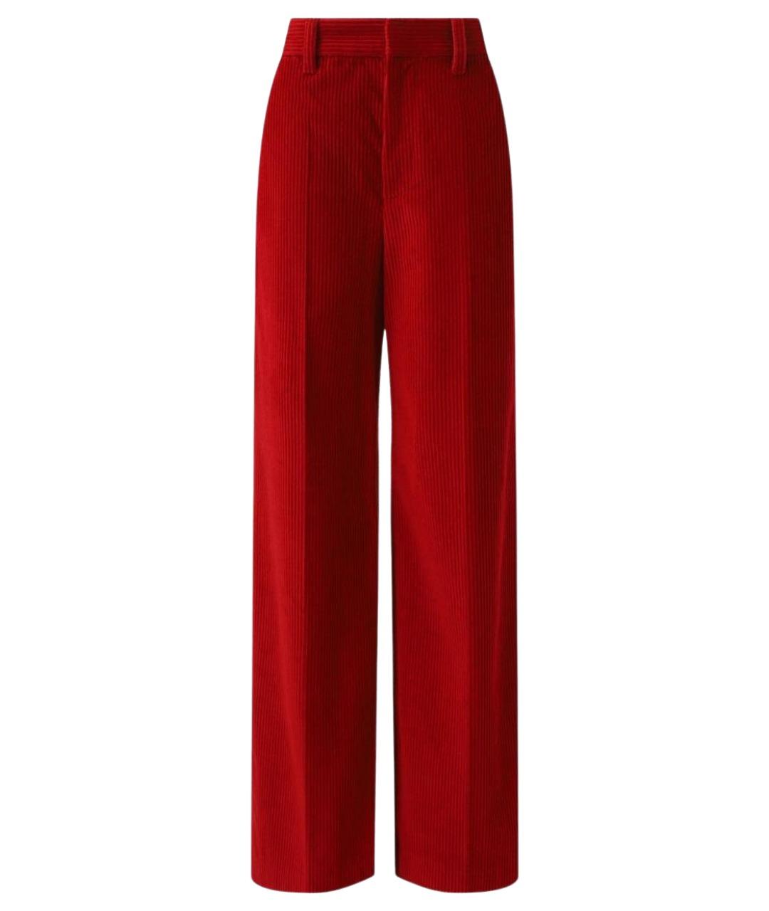 BRUNELLO CUCINELLI Красные хлопковые брюки широкие, фото 1