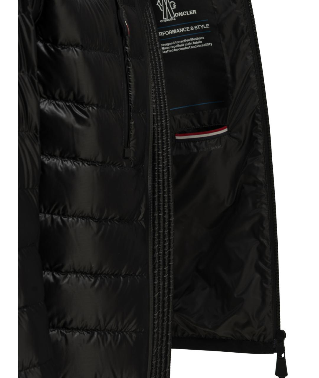 MONCLER GRENOBLE Черная полиамидовая куртка, фото 4