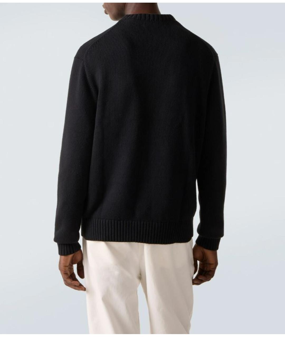 POLO RALPH LAUREN Черный хлопковый джемпер / свитер, фото 5