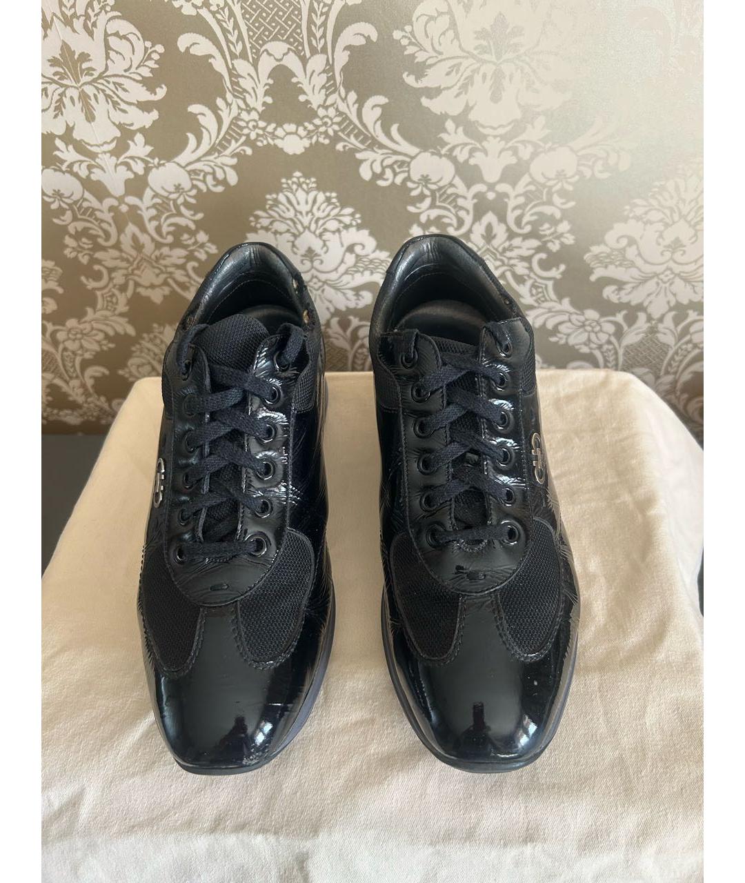 FERRAGAMO Черные ботинки из лакированной кожи, фото 2