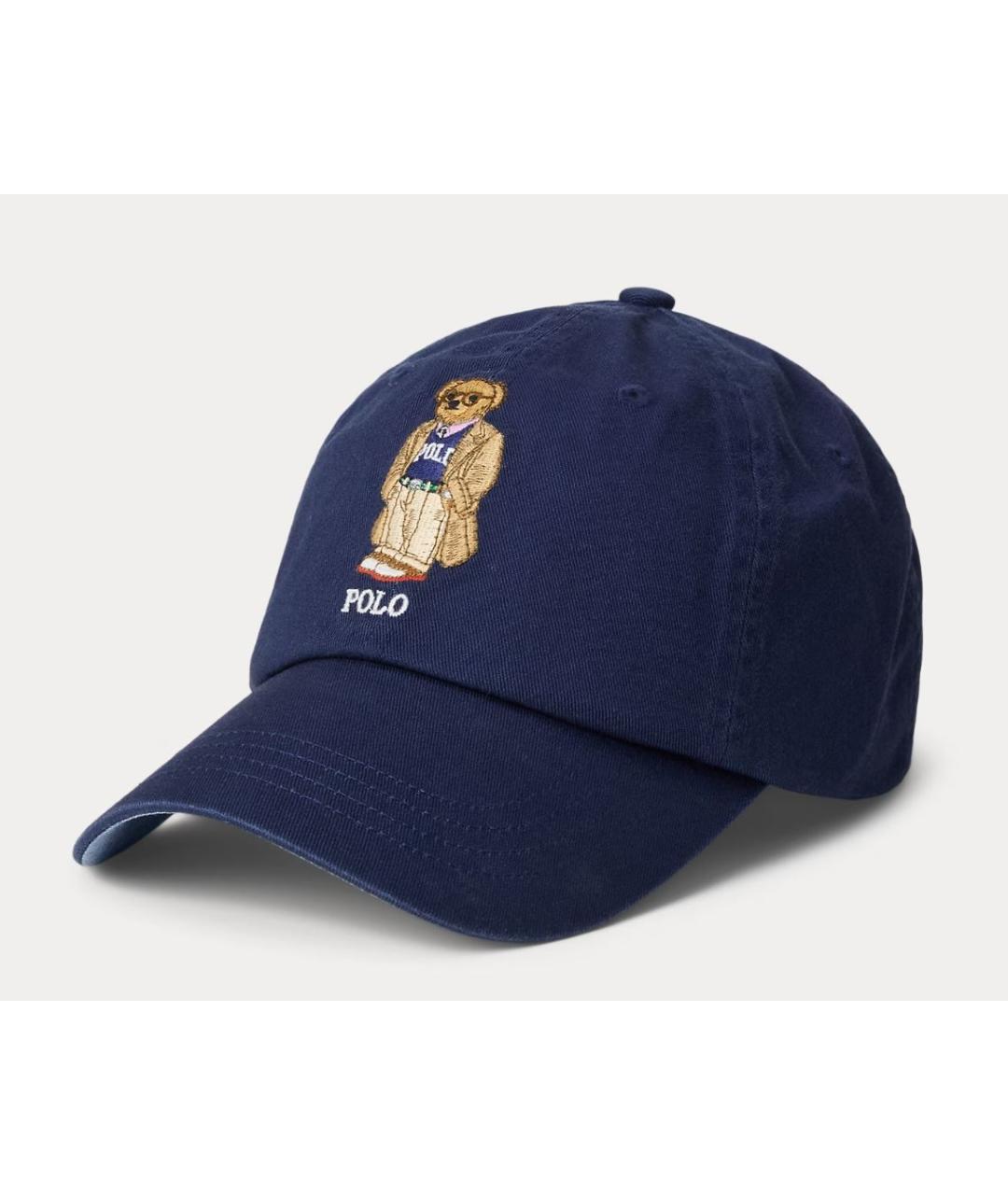 POLO RALPH LAUREN Синяя хлопковая кепка/бейсболка, фото 2